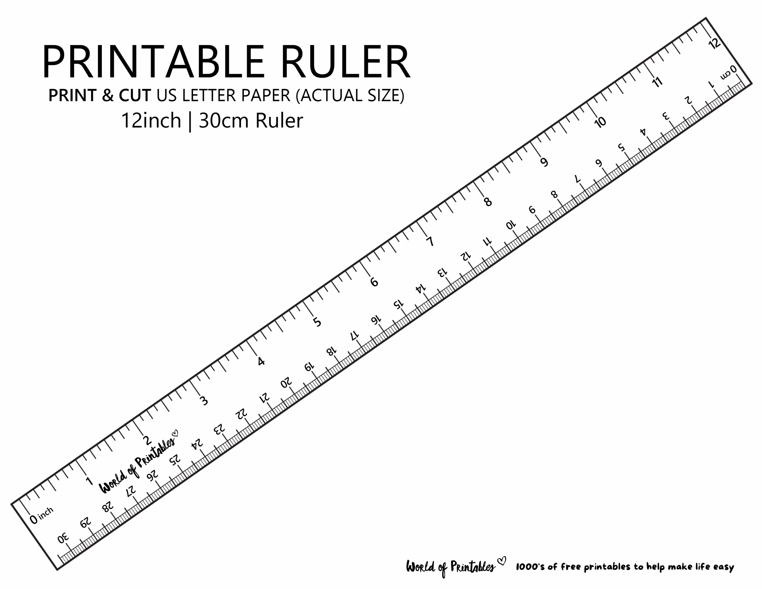 Ruler In Cm Printable