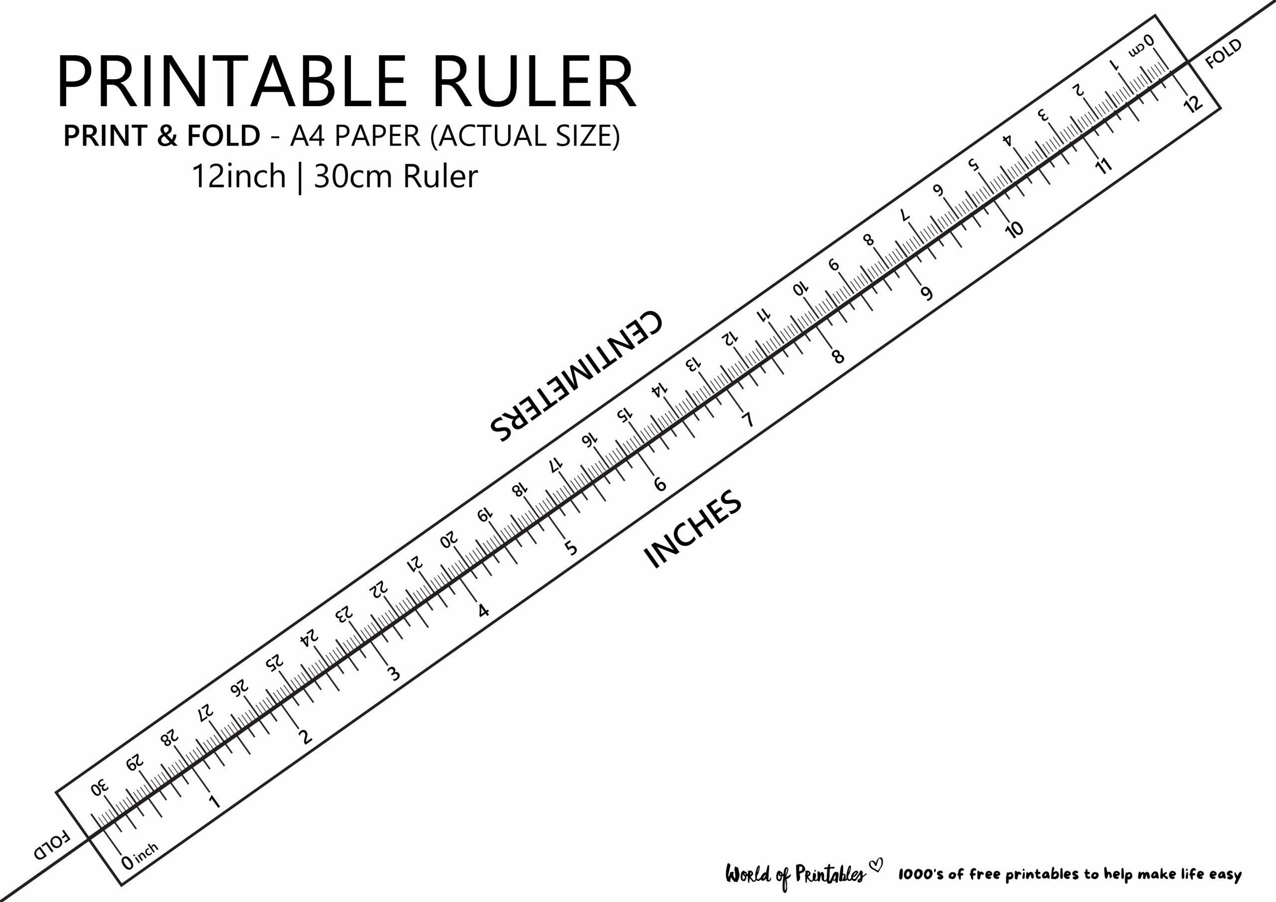 Printable Ruler With Inches And Hotsell Centimeters