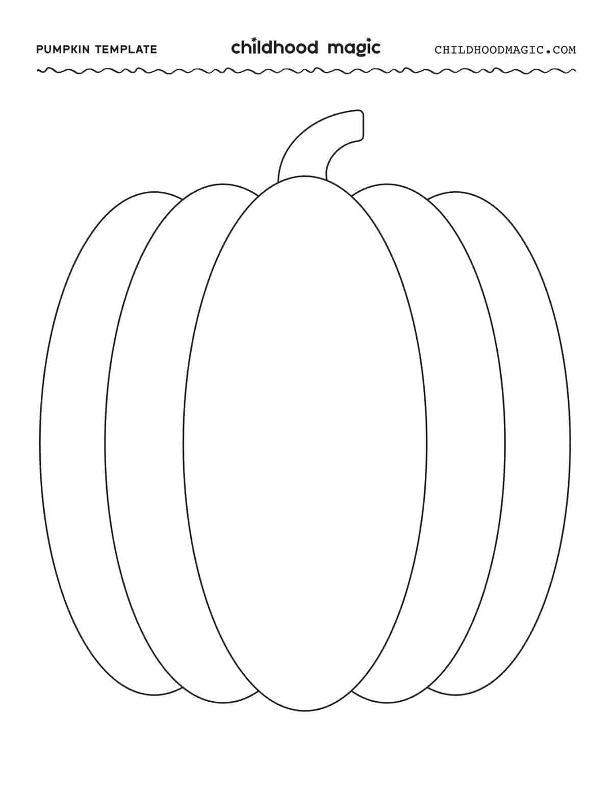Pumpkin Template Free Printable