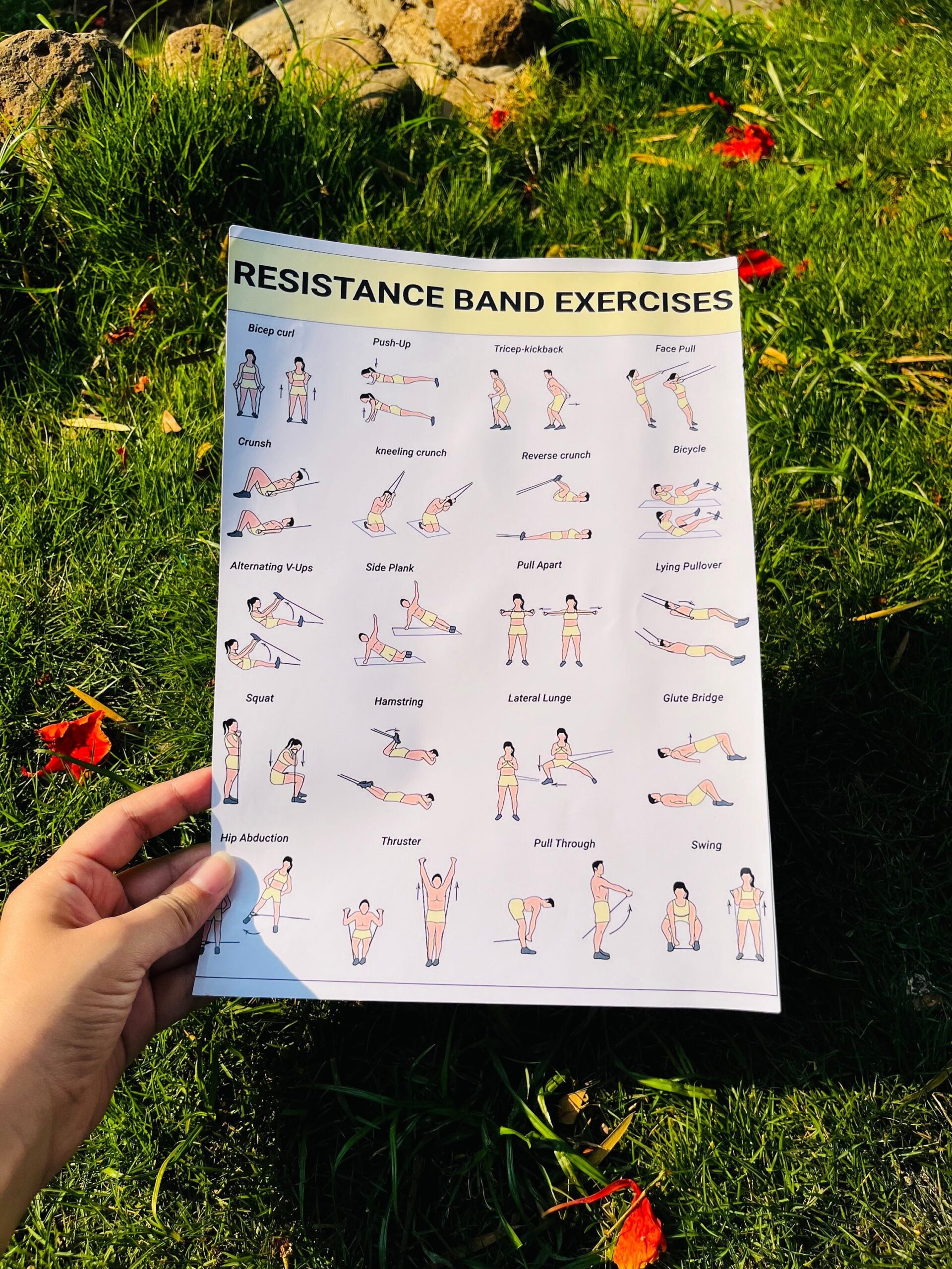 printable resistance band exercises