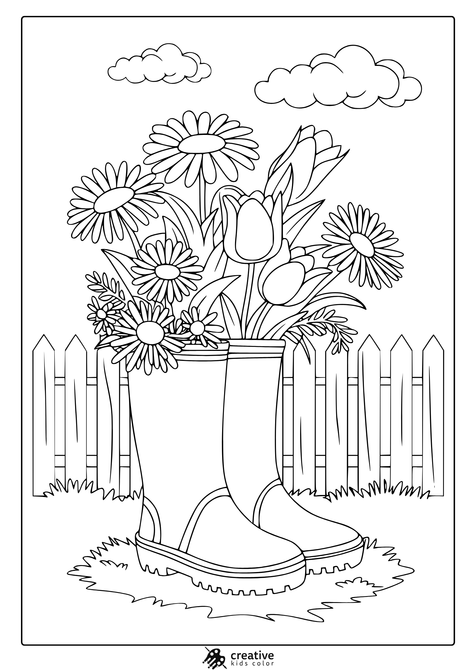 Spring Coloring Pages Free Printable PDF 