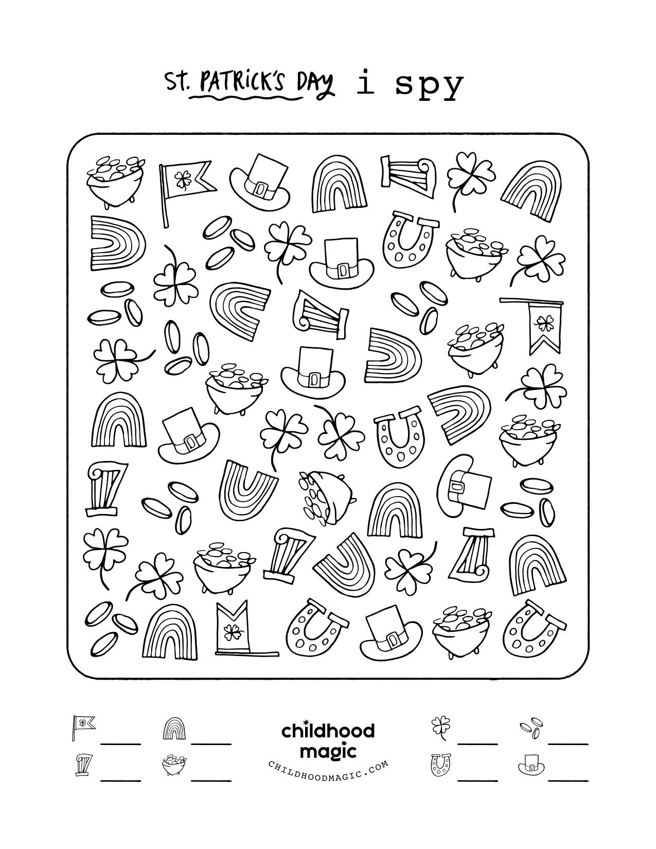 St Patrick s Day I Spy Game Childhood Magic