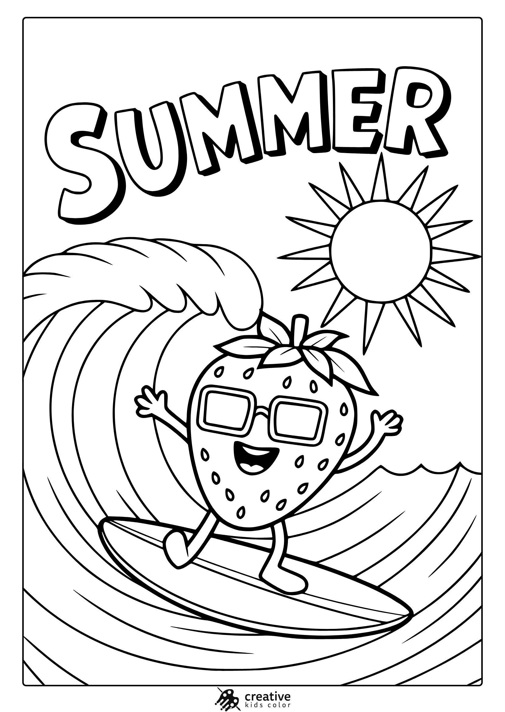Summer Coloring Pages Printable Pdf
