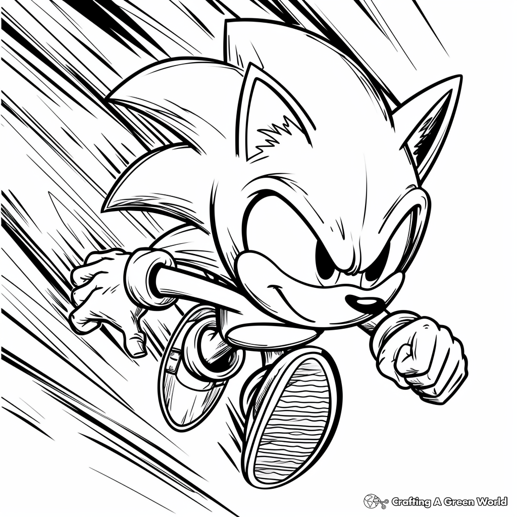 sonic hedgehog coloring pages printable