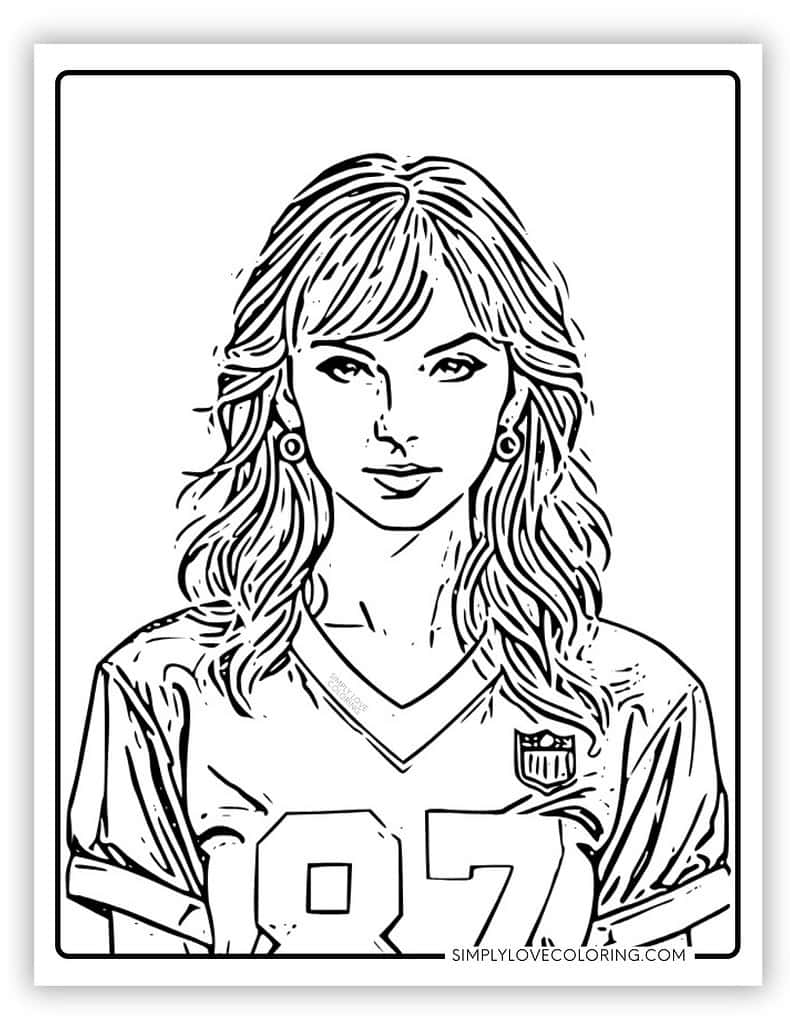 taylor swift printable coloring pages