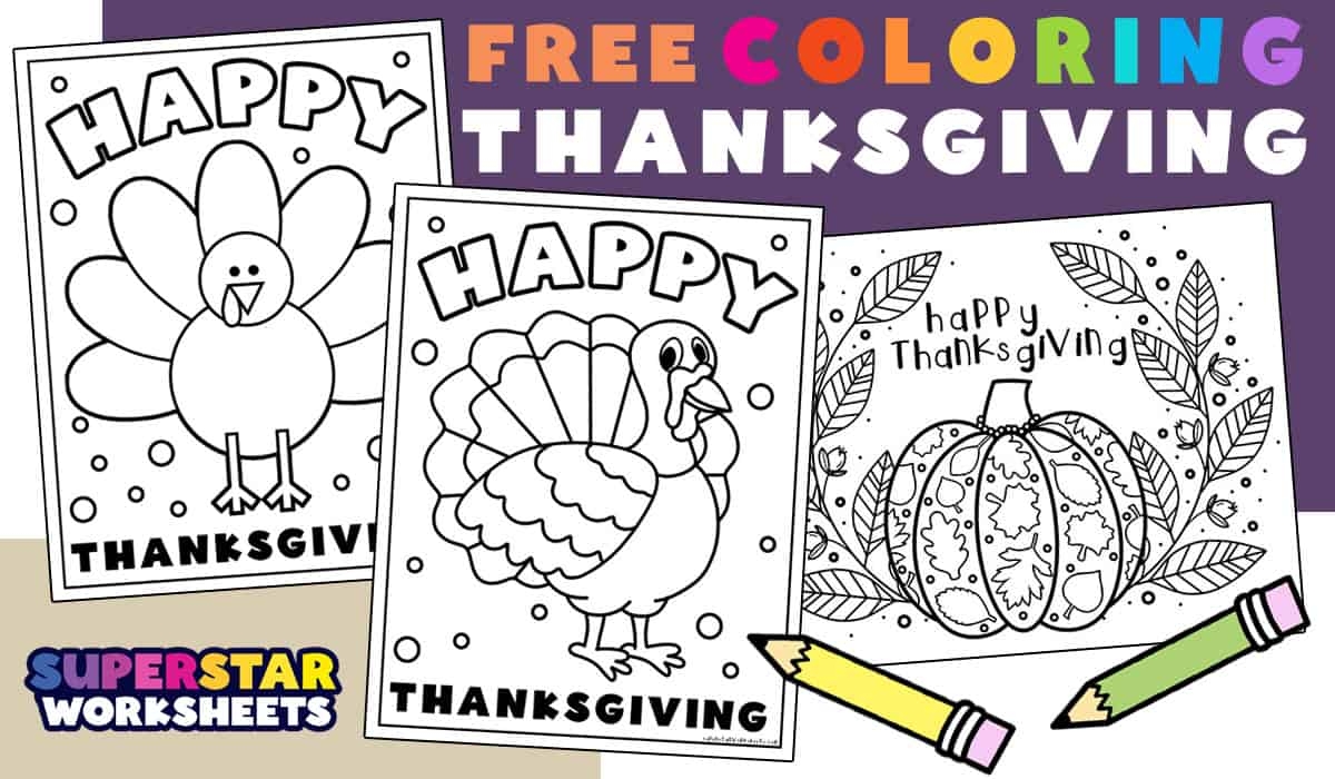 printable thanksgiving coloring sheets