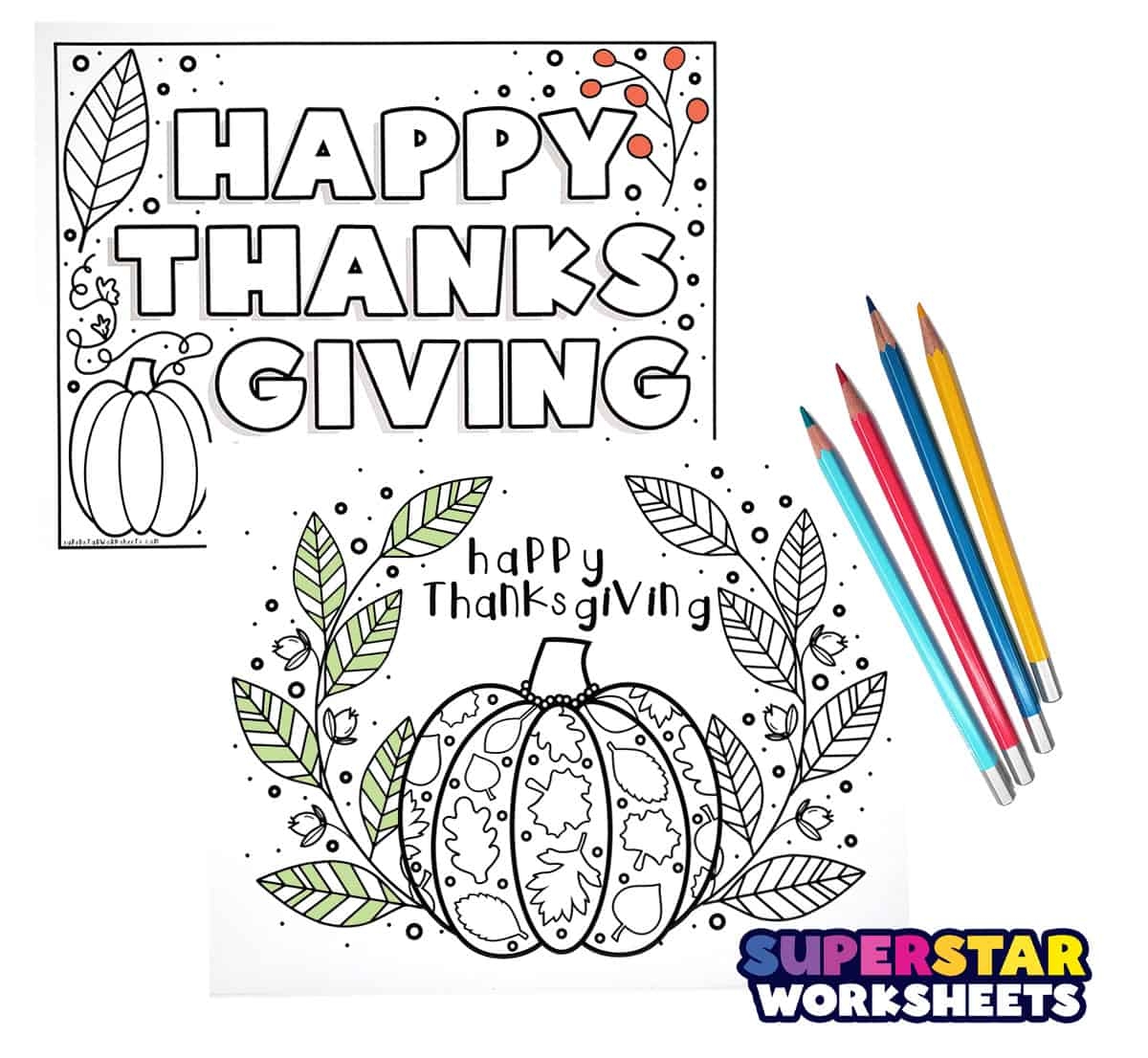 coloring pages thanksgiving printable