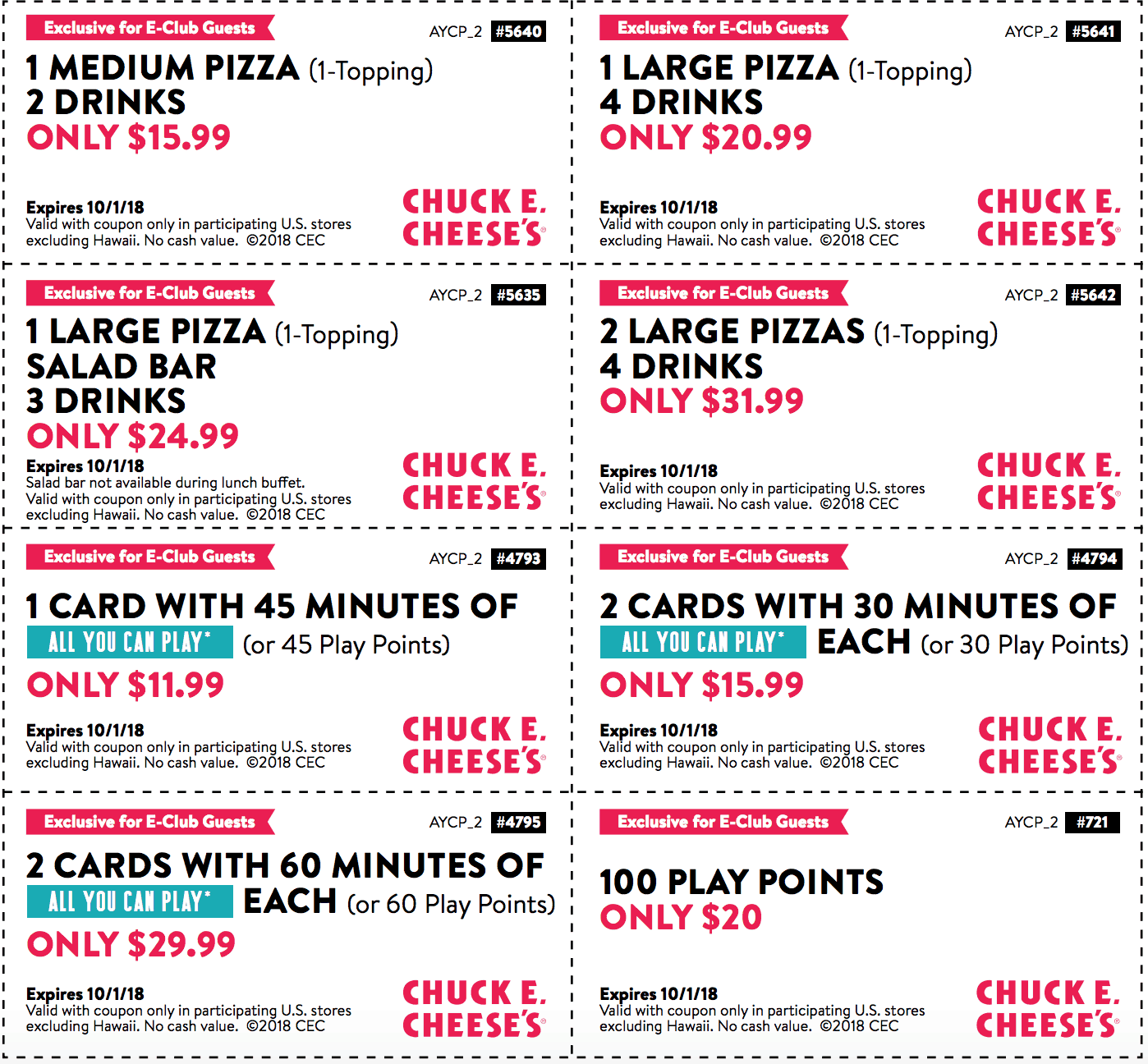 The Best Chuck E Cheese Coupons 2024 And Free Tokens Tickets