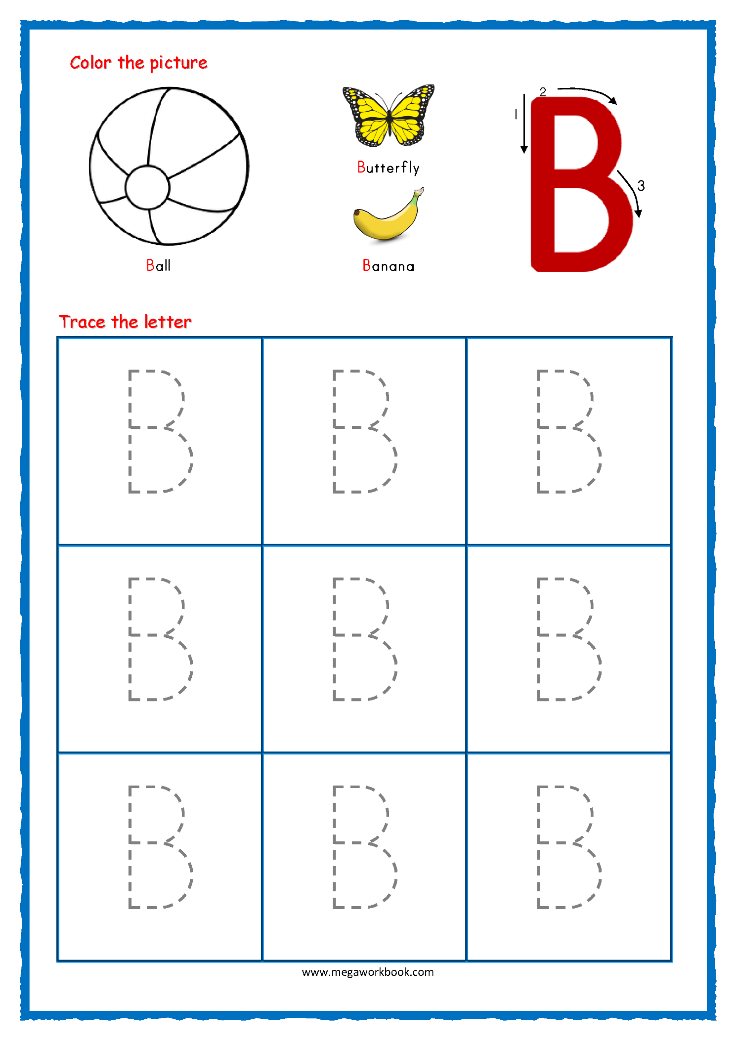 printable letter tracing worksheets