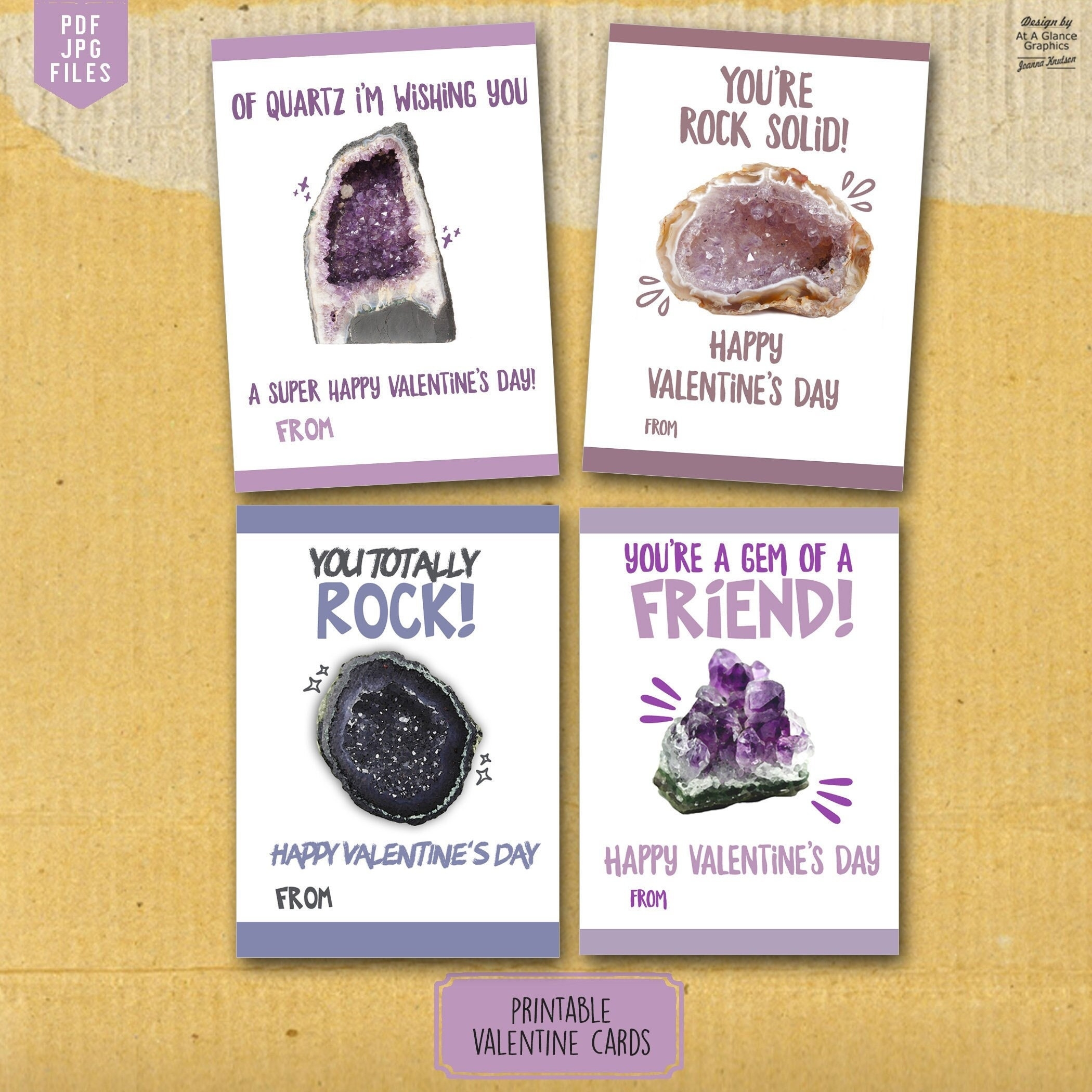 Valentine Geode Etsy
