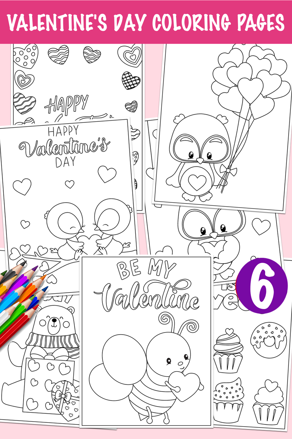 printable valentine's day coloring pages for kids