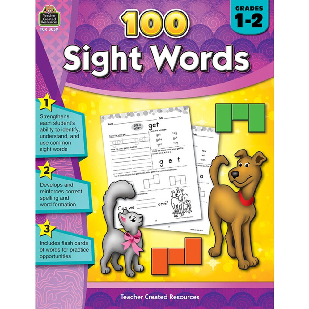 100 Sight Words Gr 1 2 TCR8059 Teacher Created Resources 100 Sight Words Gr 1 2 TCR8059 Teacher Created Resources
