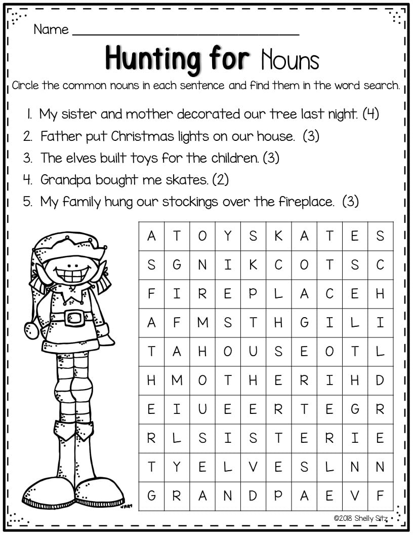 Free Printable Christmas Worksheets