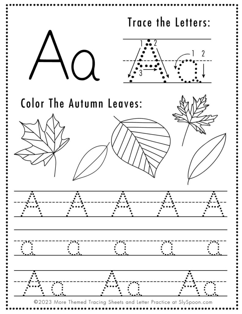free printable alphabet tracing worksheets