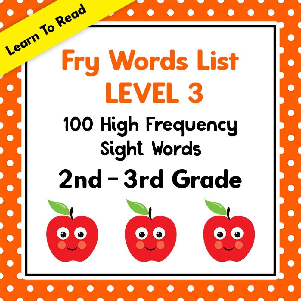 Amazon Fry Word List Book Level 3 100 High Frequency Sight Words 2nd 3rd Grade Learn To Read Sight Words EBook School At Home Press Kindle Store Amazon Fry Word List Book Level 3 100 High Frequency Sight Words 2nd 3rd Grade Learn To Read Sight Words EBook School At Home Press Kindle Store