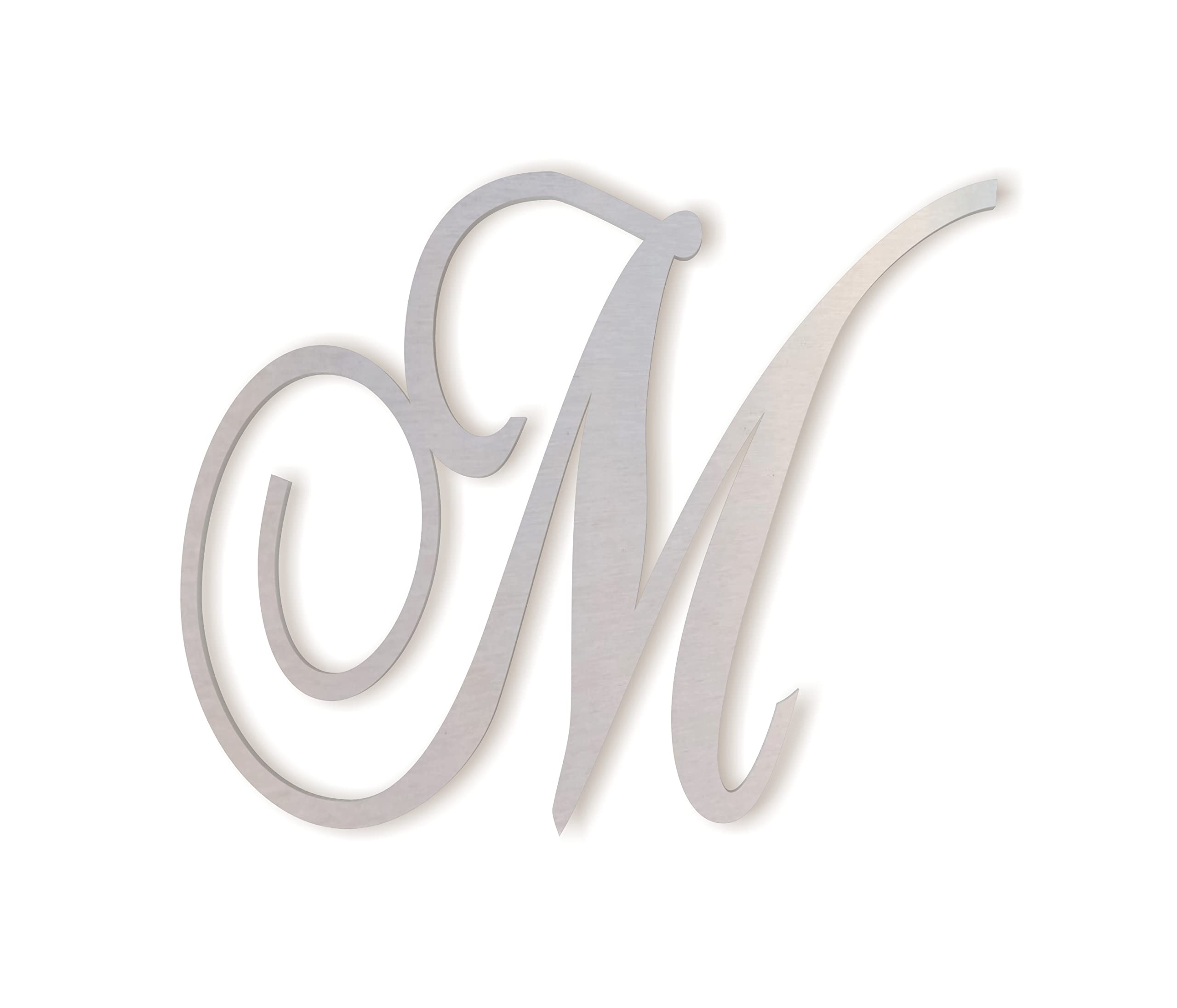 Amazon Jess And Jessica Cursive Metal Letter M 4 x4 91 Wall Letters For Nursery Decor Initial Decor For Front Door Or Above Crib Unfinished Steel Wall Hanging For Rustic Shelf Or Modern