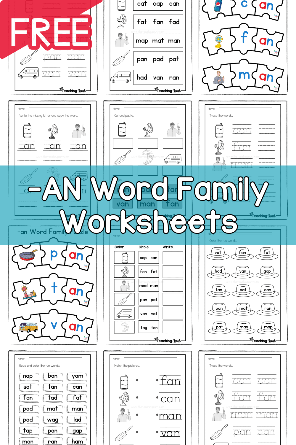 word family an worksheets word family an worksheets