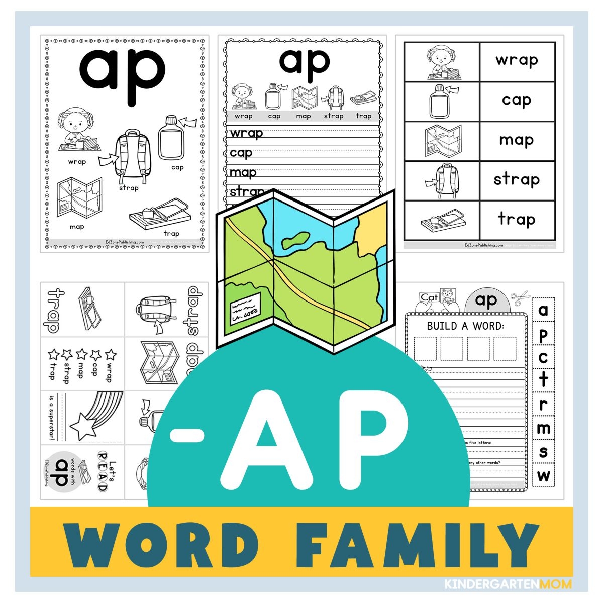 AP Word Family Worksheets Kindergarten Mom