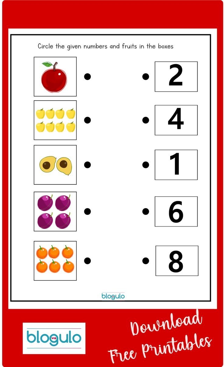 matching numbers to quantities worksheet matching numbers to quantities worksheet