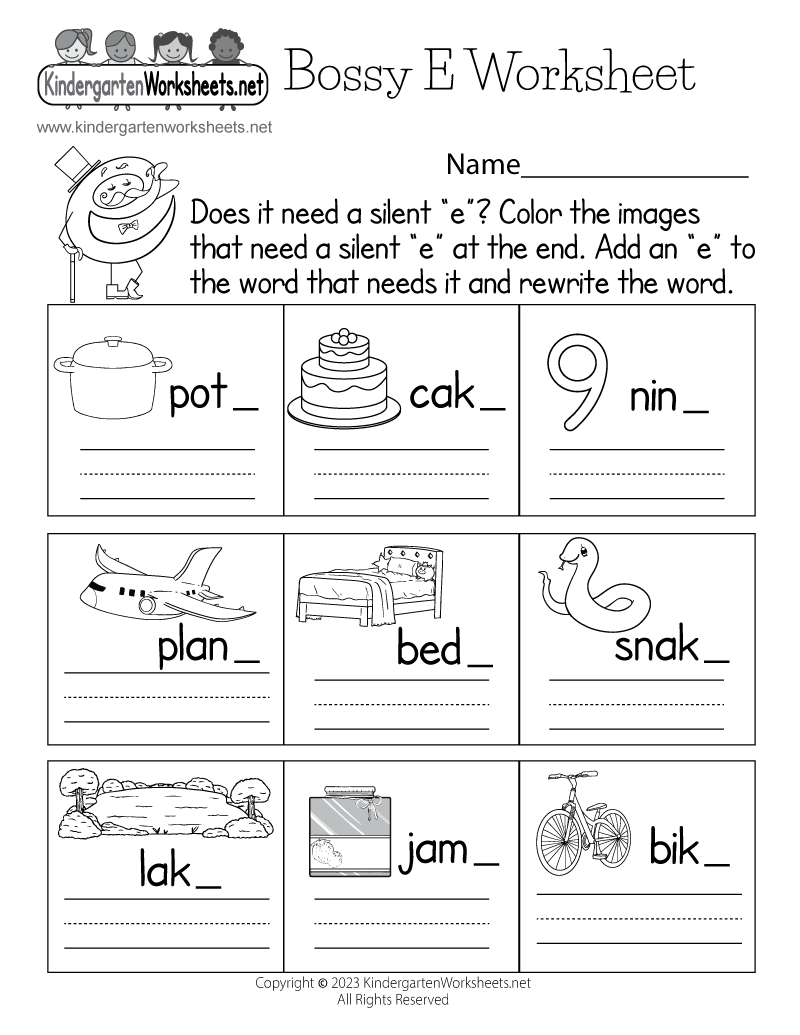 Bossy E Worksheet Free Printable Digital PDF Bossy E Worksheet Free Printable Digital PDF