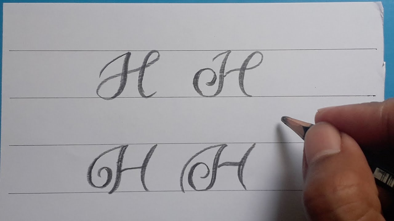 Calligraphy Handwriting Letter H In Cursive Design How To Write Stylish Alphabet For Beginners YouTube Calligraphy Handwriting Letter H In Cursive Design How To Write Stylish Alphabet For Beginners YouTube