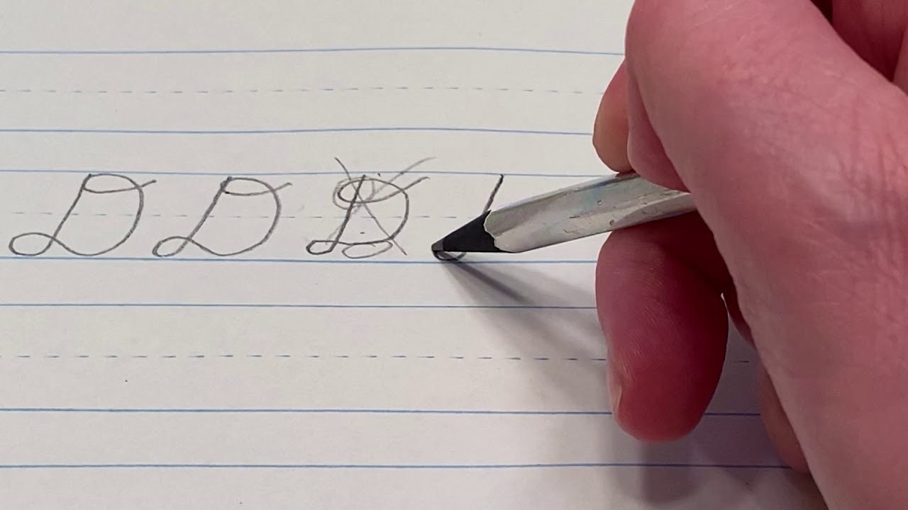 How To Do A Cursive D