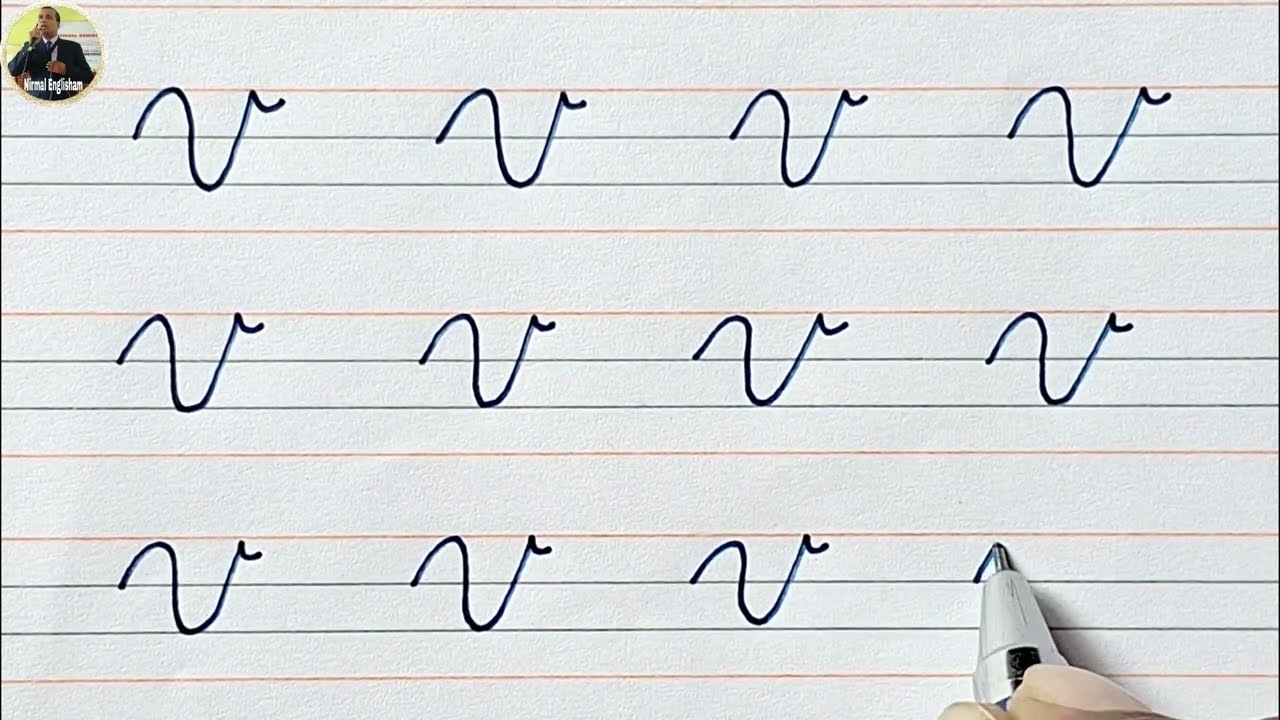 Capital Letter V In Cursive How To Write Capital Letter V In Cursive Nirmal Englisham YouTube Capital Letter V In Cursive How To Write Capital Letter V In Cursive Nirmal Englisham YouTube