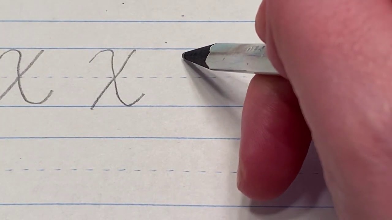 Capital X In Cursive YouTube