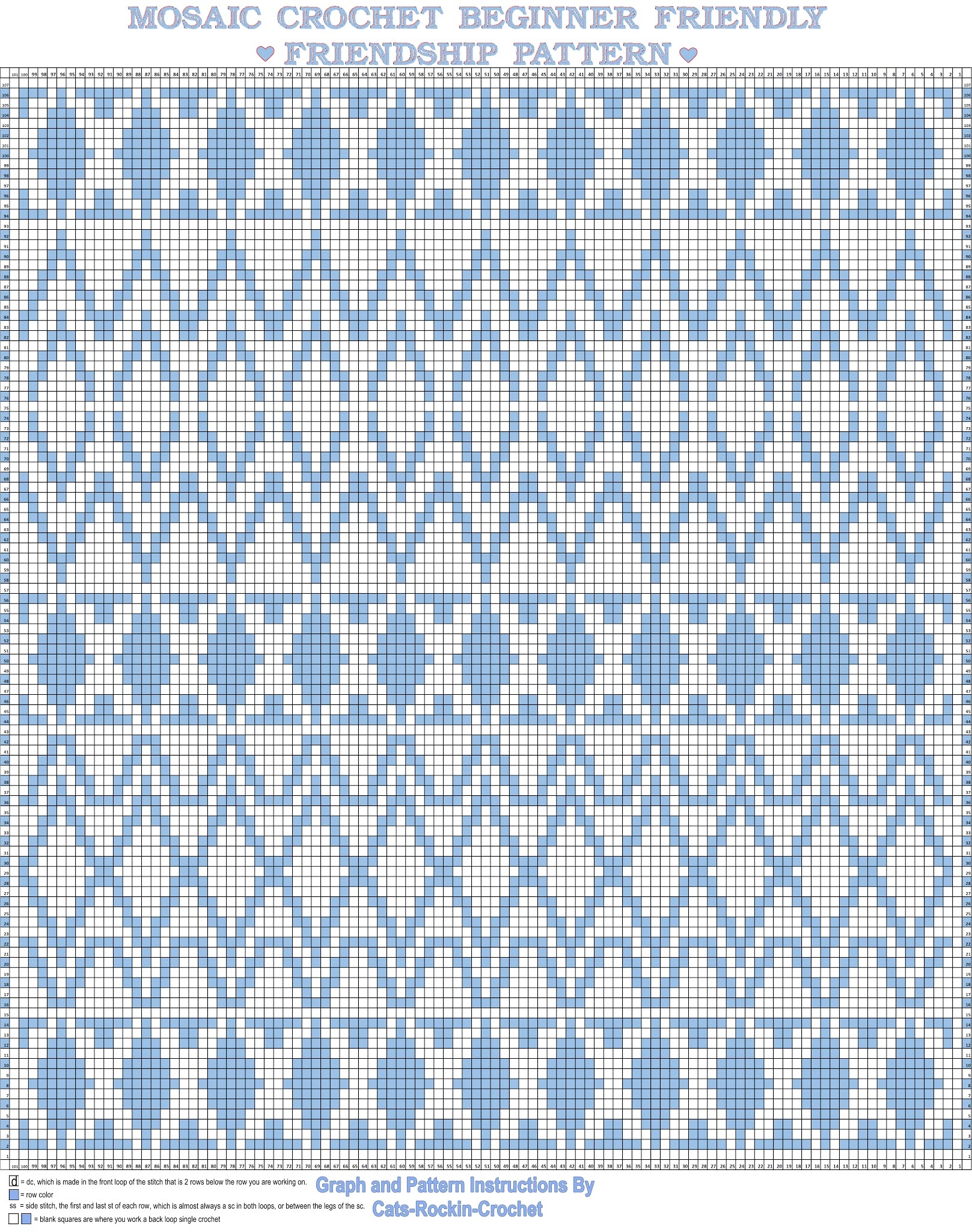 Cats Rockin Crochet Free Crochet And Knit Patterns Mosaic Crochet Beginner Friendly Pattern And Chart Cats Rockin Crochet Free Crochet And Knit Patterns Mosaic Crochet Beginner Friendly Pattern And Chart