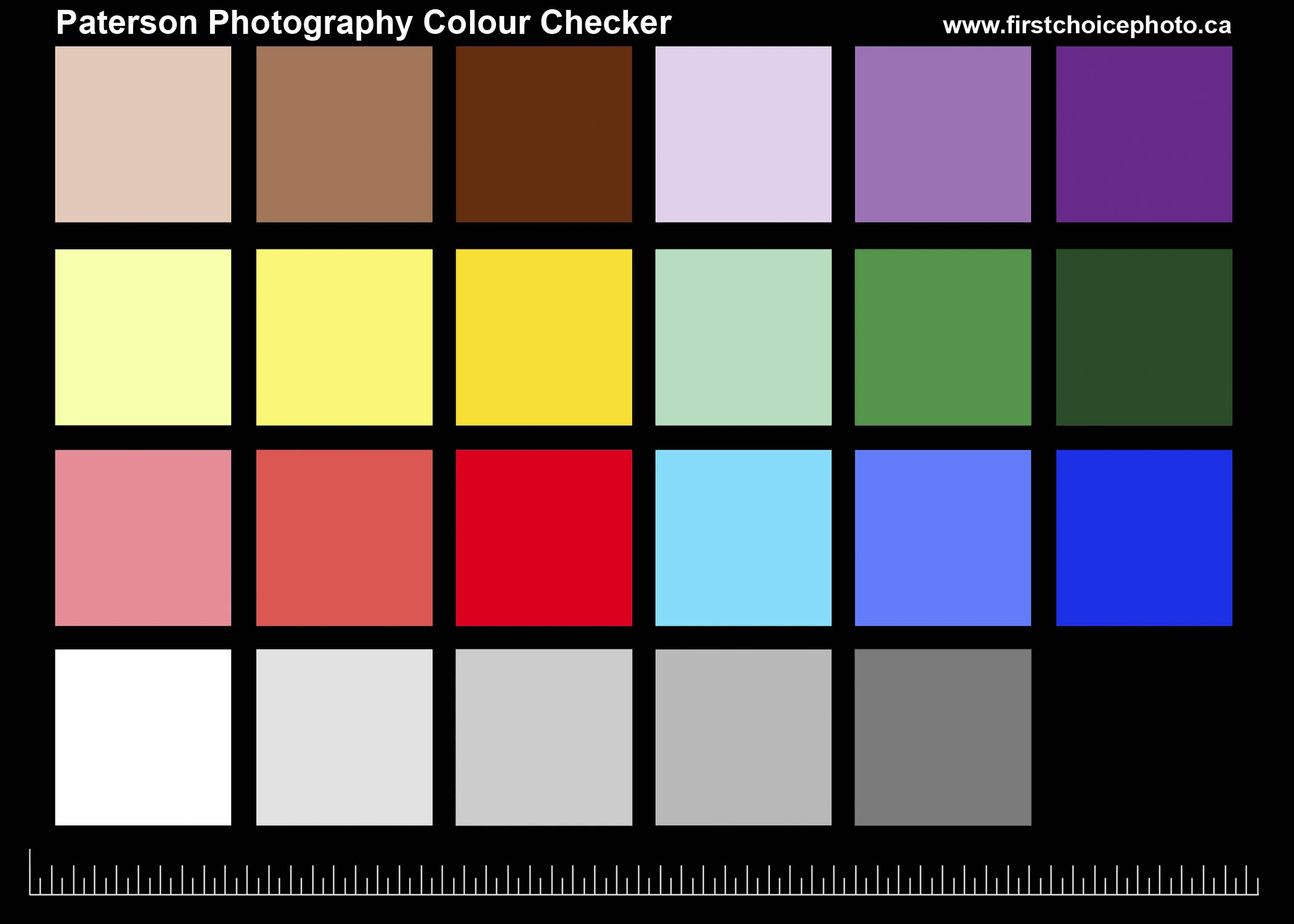 Color Checker For The Photographer FREE Lethbridge