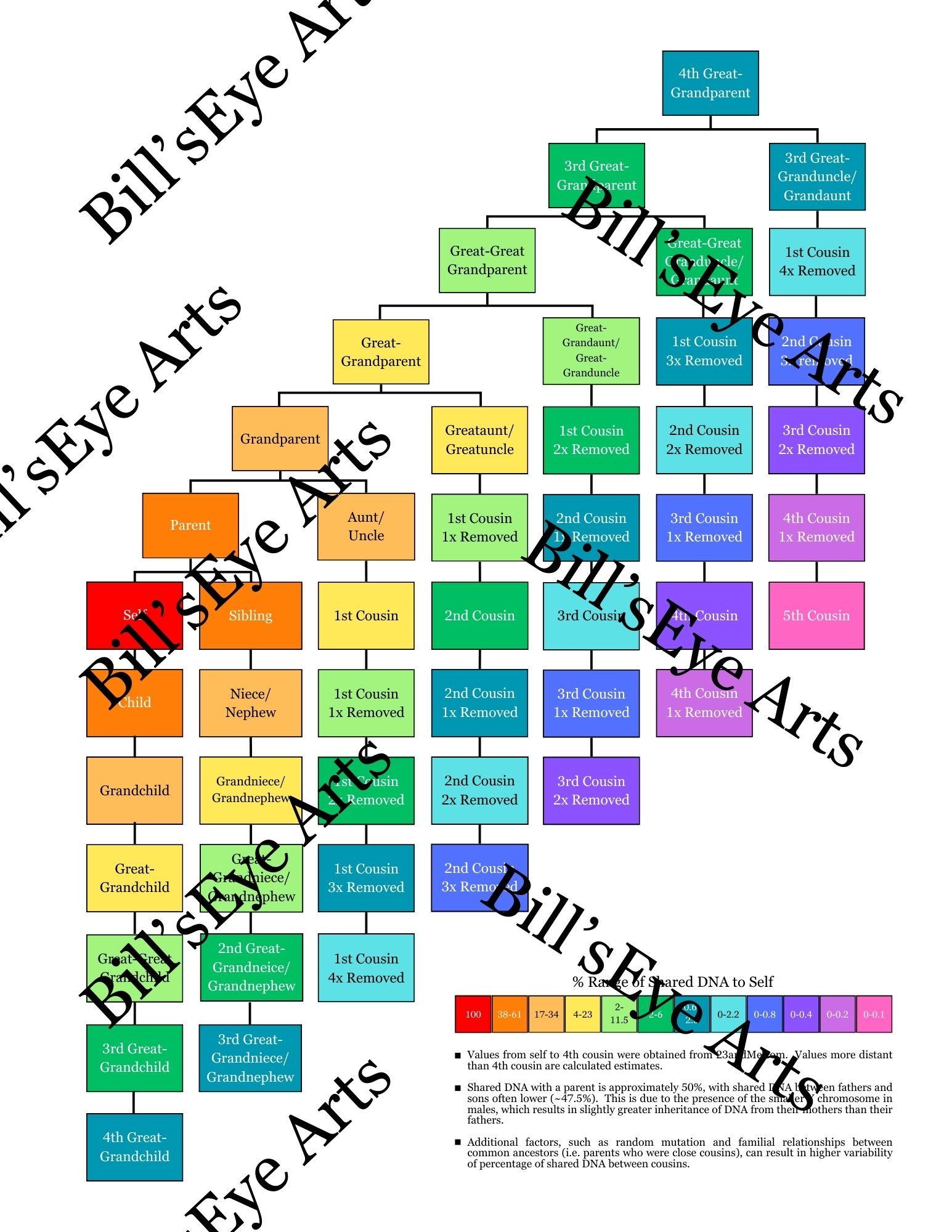 printable cousin chart
