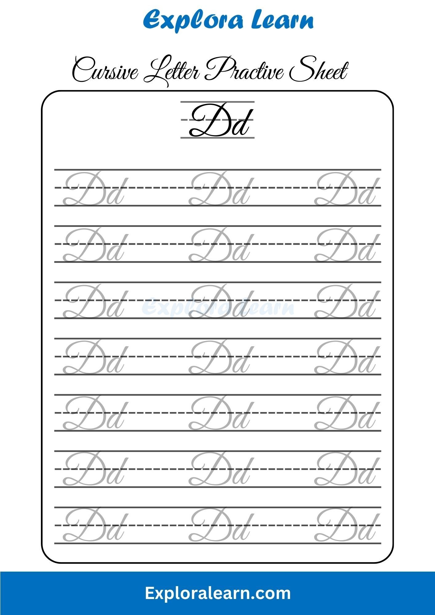 Cursive Alphabet Practice 2