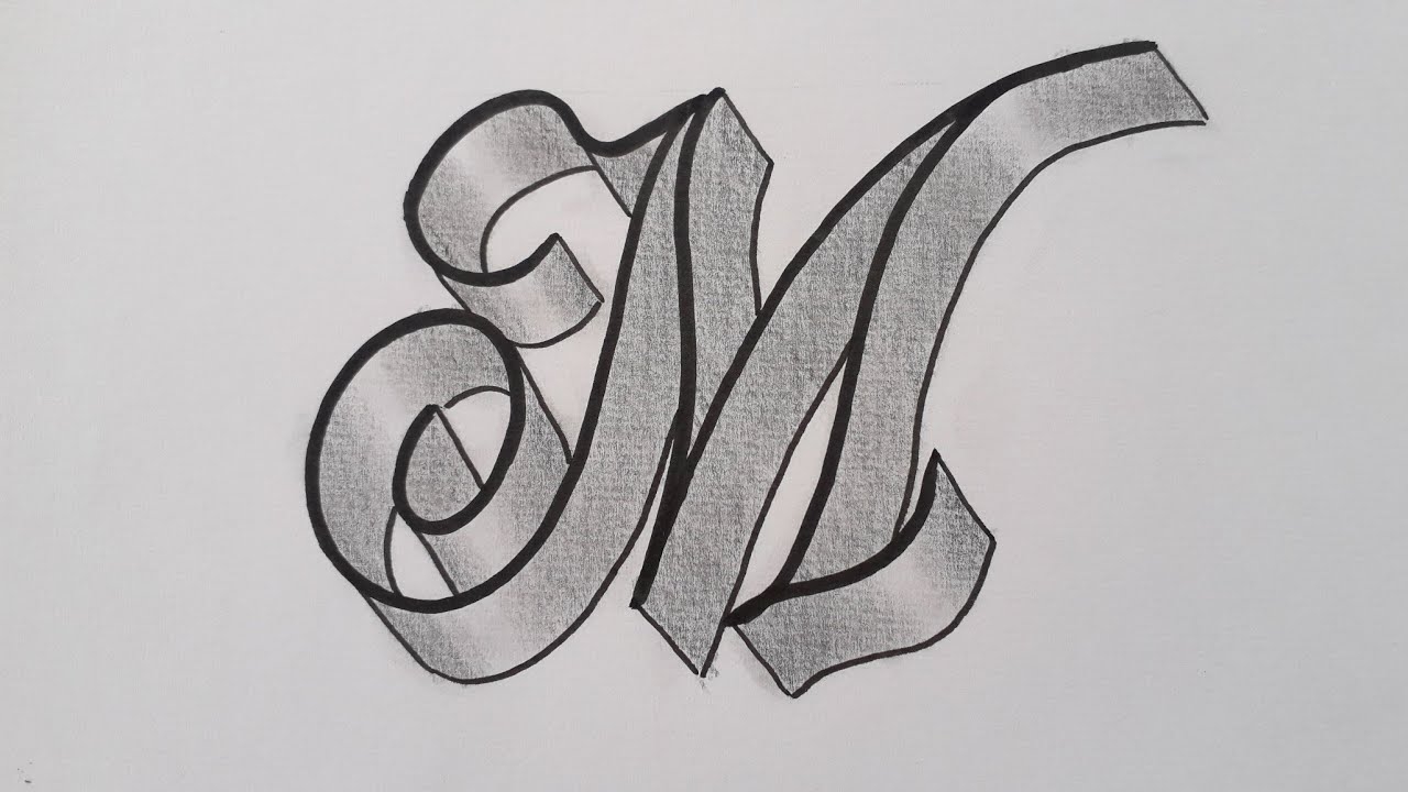 Drawing 3d Calligraphy Letter M Easy How To Write Draw Capital Cursive For Beginners YouTube Drawing 3d Calligraphy Letter M Easy How To Write Draw Capital Cursive For Beginners YouTube