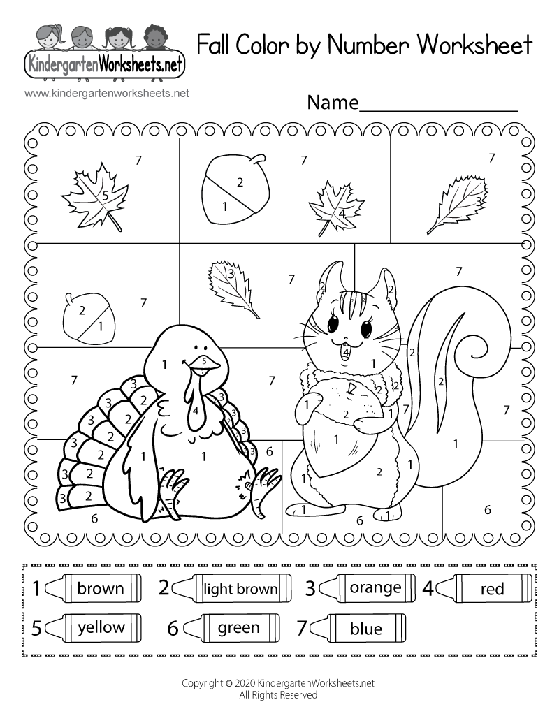 Free Autumn Printable Worksheets