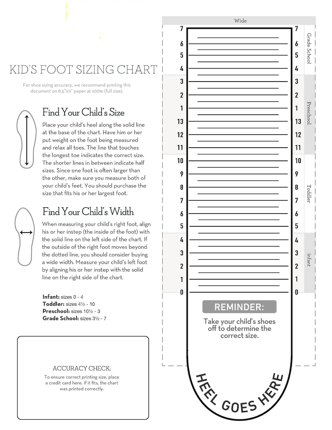 Feet Stride Rite Width Sizing Key Stride Rite Shoe Size Chart Printable Stride Rite Measure My