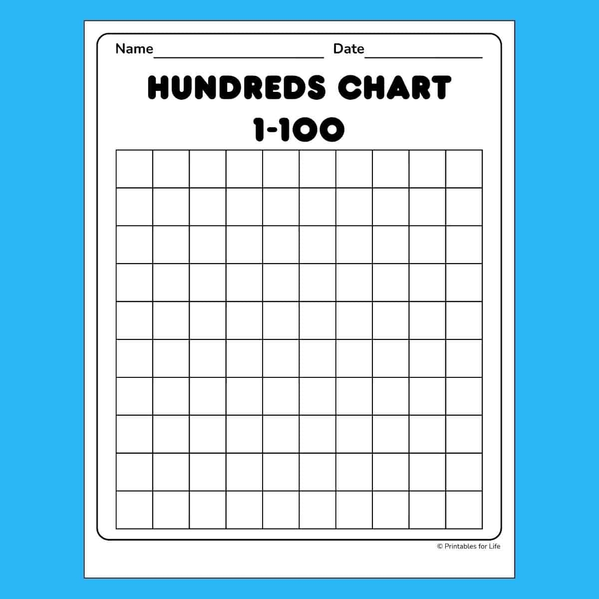 printable blank charts