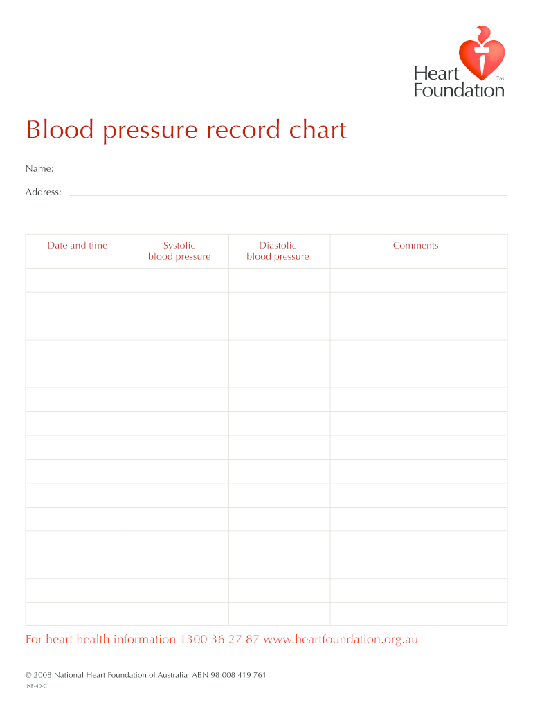 printable nhs blood pressure recording chart printable nhs blood pressure recording chart