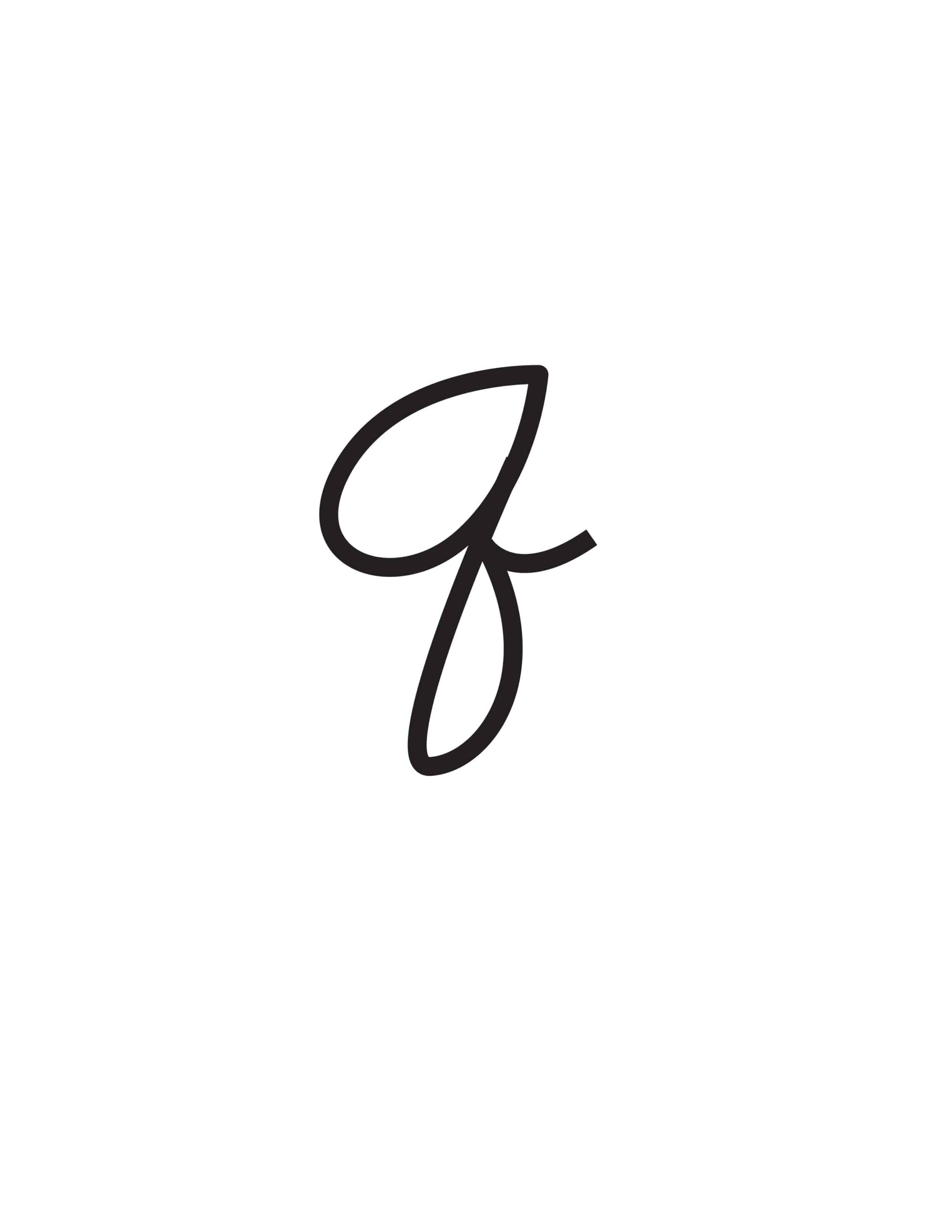 Free Cursive Letters Printable Lowercase Q