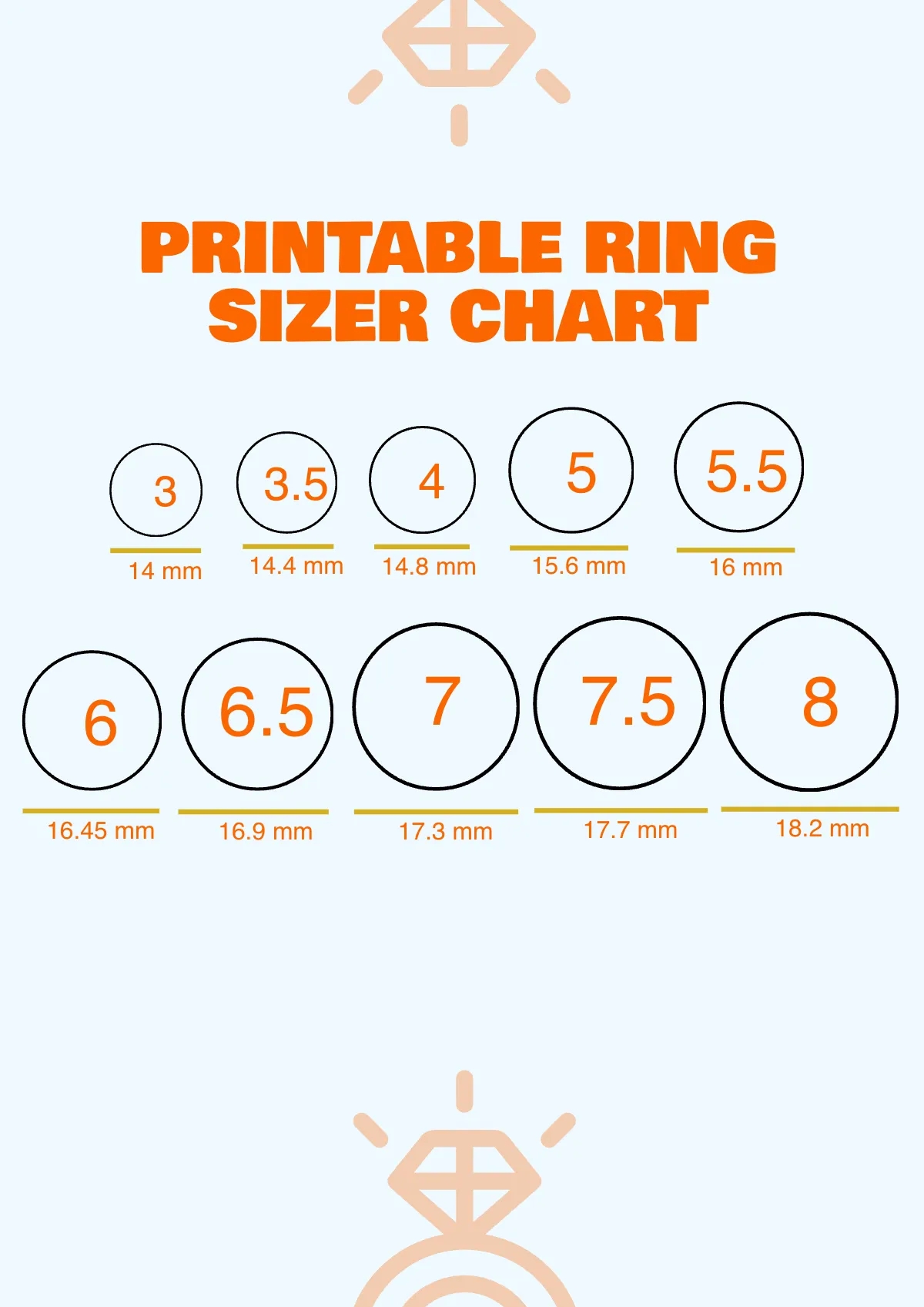ring sizer printable chart