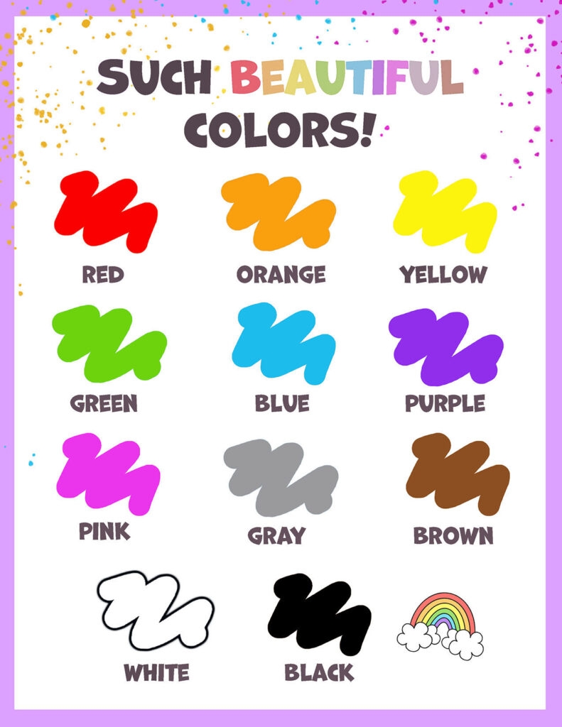 Free Printable Color Chart The Hollydog Blog