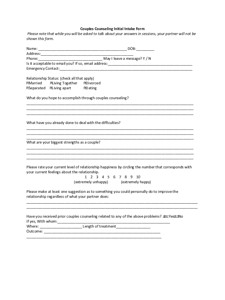 free printable couples therapy worksheets