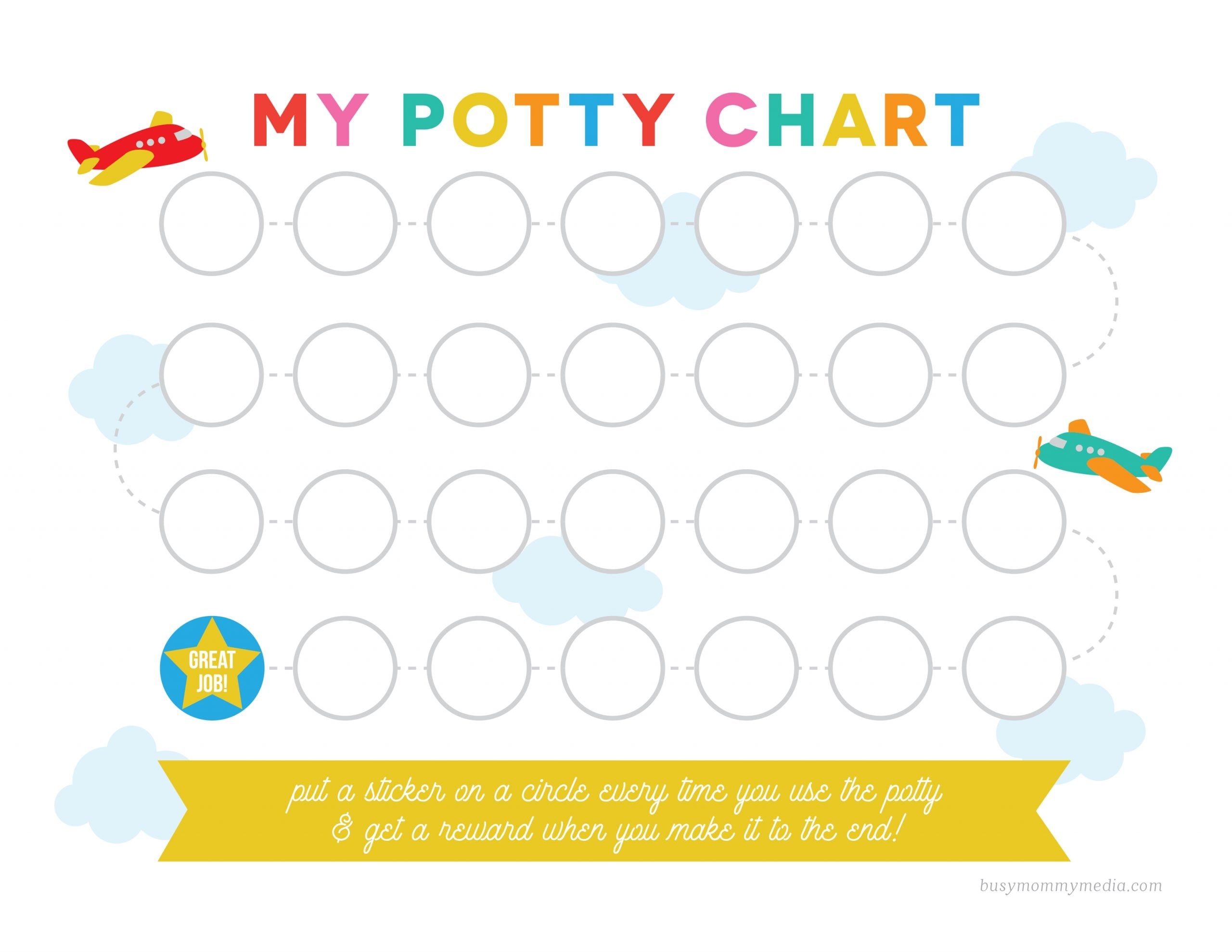 Potty Train Chart Free Printable