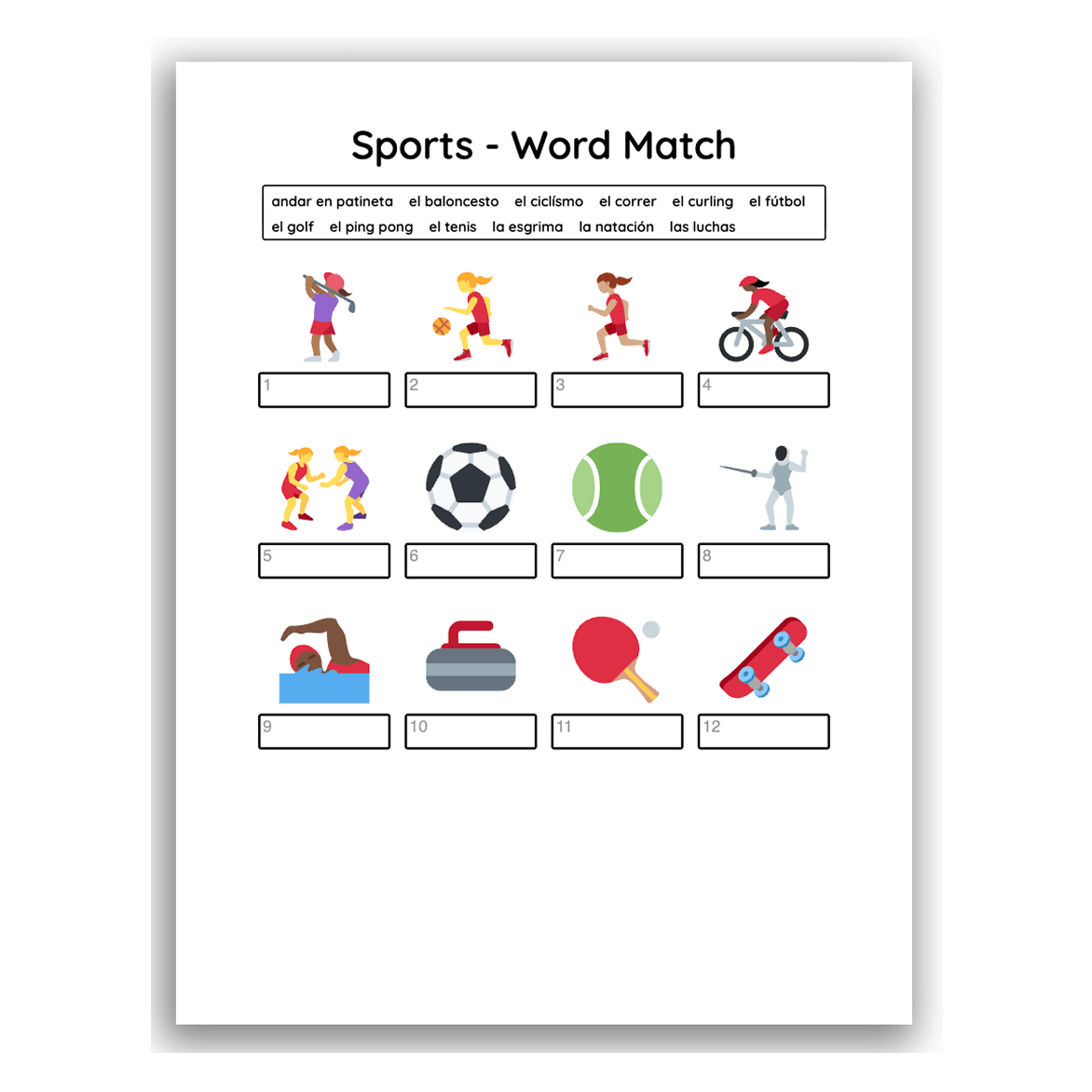 Free Spanish Worksheets For Beginners Printable PDFs