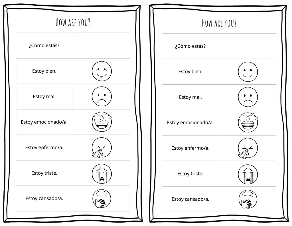 printable spanish worksheets for beginners pdf