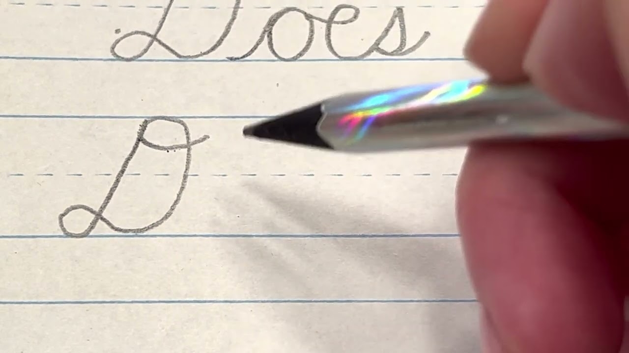How To Connect Cursive Capital D YouTube How To Connect Cursive Capital D YouTube