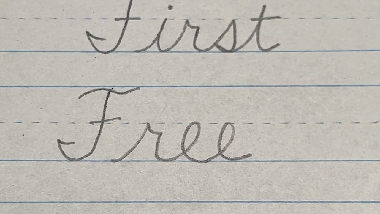 How To Connect Cursive Capital F YouTube