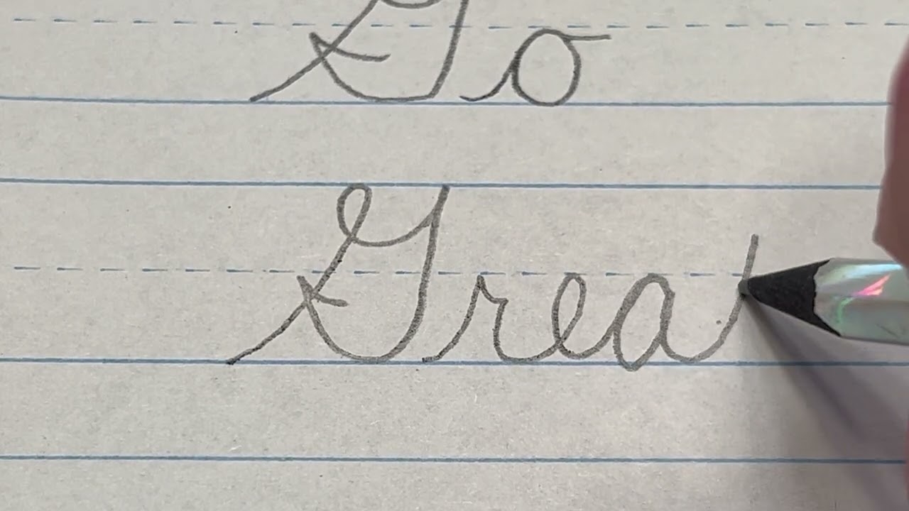 How To Connect Cursive Capital G YouTube