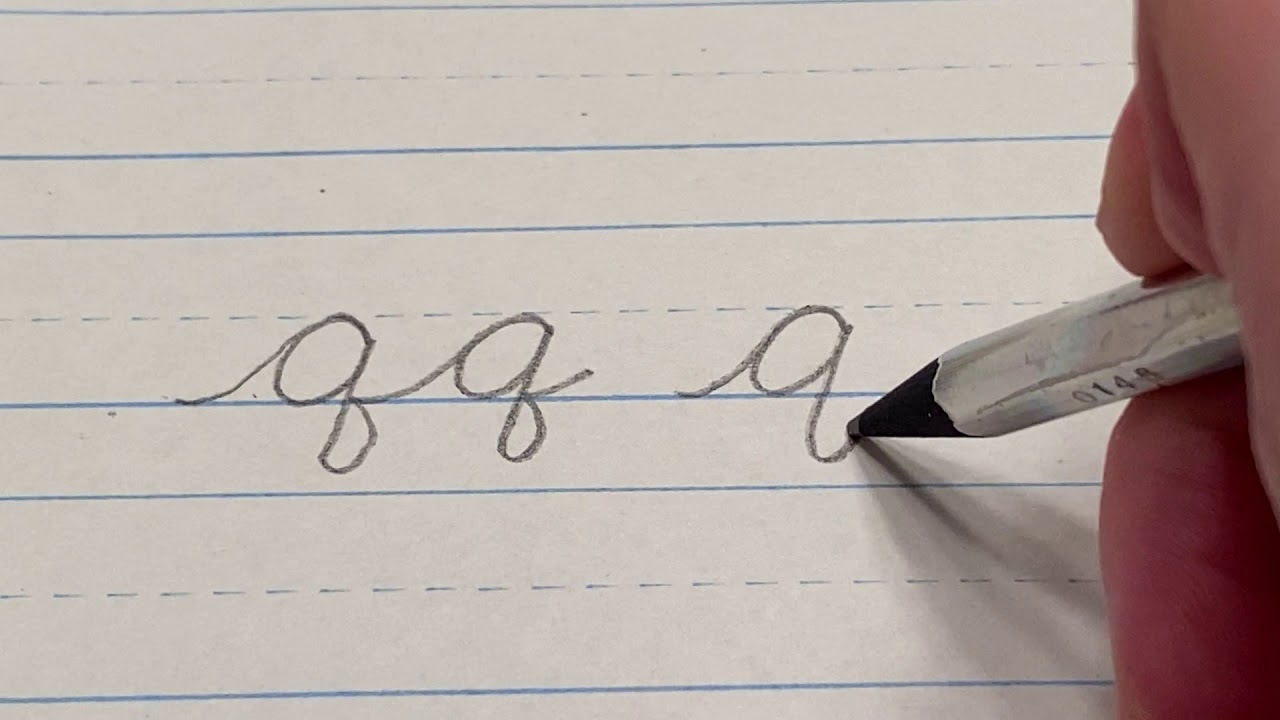 how do you write q in cursive