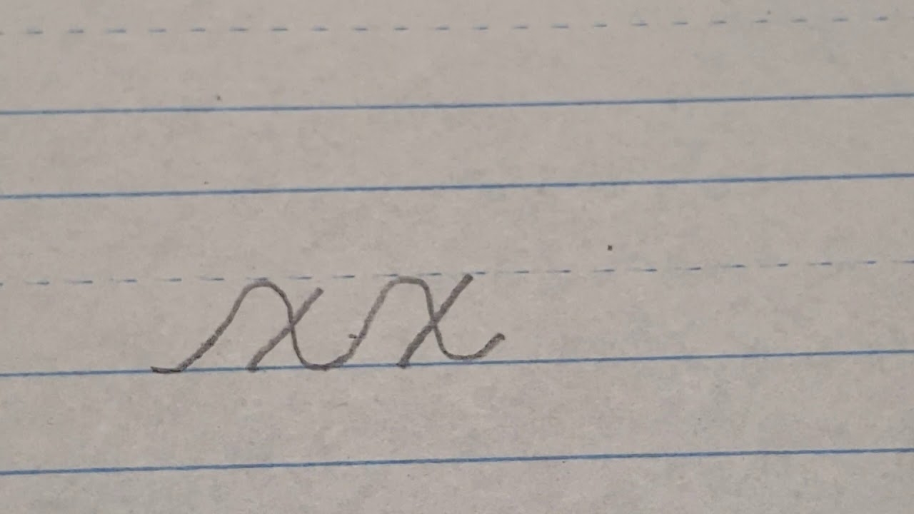 How To Connect Cursive x YouTube How To Connect Cursive x YouTube