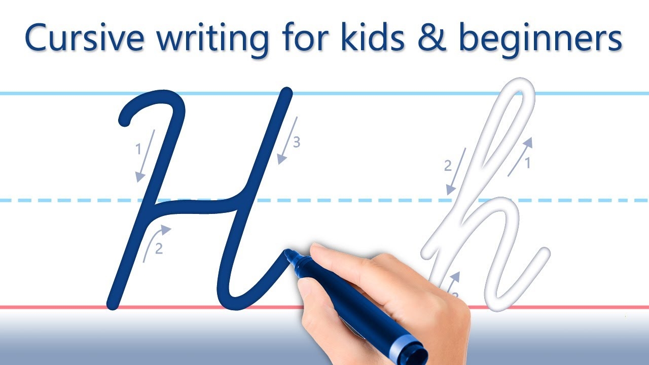 How To Write The Letter H In Cursive